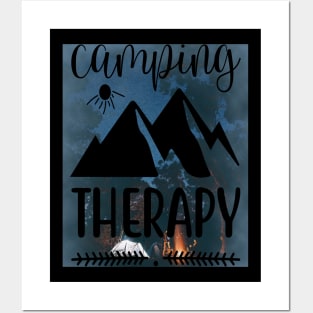 Camping Therapy # camping Posters and Art
